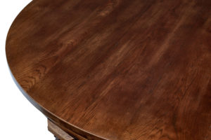 Large 19th Century Carved Lion Head Oak Center Table — thumbnail 4