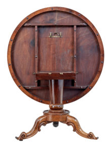 Mid 19th Century Flame Mahogany Tilt Top Breakfast Table — thumbnail 3