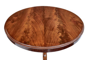 Mid 19th Century Flame Mahogany Tilt Top Breakfast Table — thumbnail 6