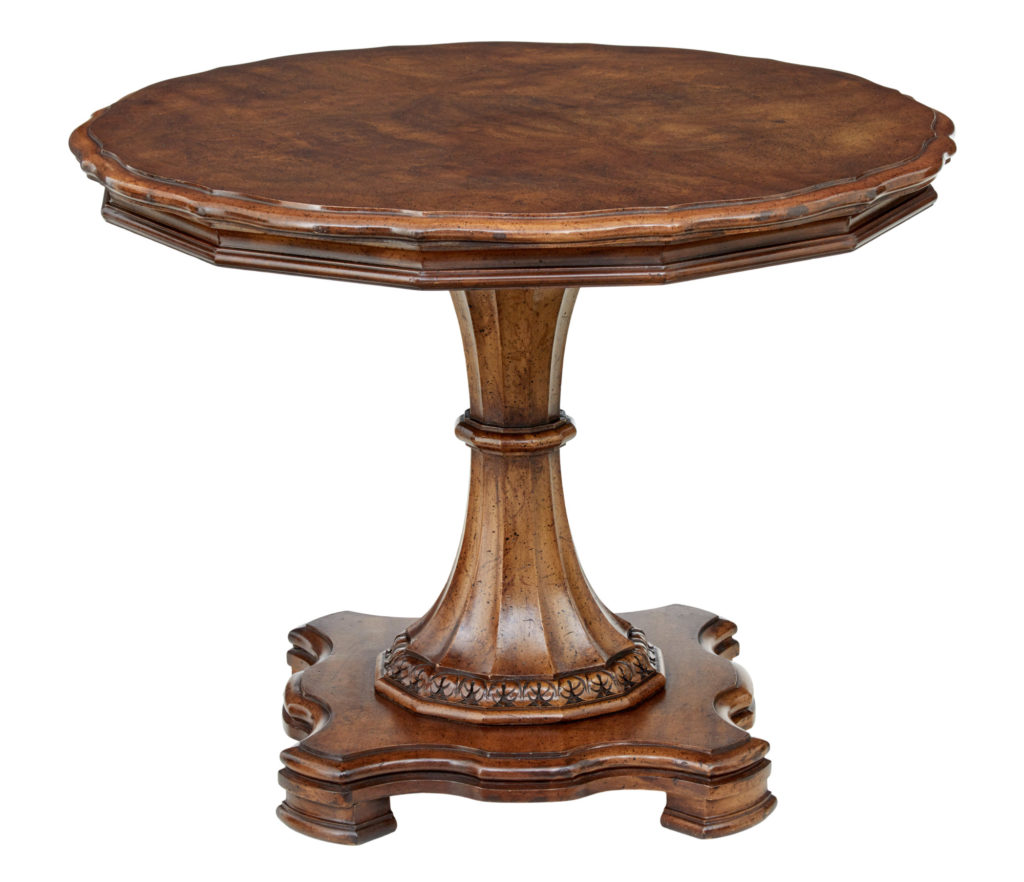 20TH CENTURY CARVED WALNUT OCCASIONAL TABLE