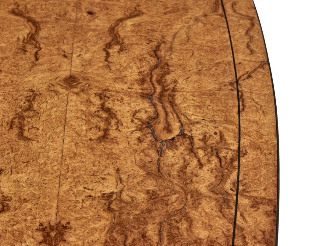 19th Century Burr Walnut Bowfront Chest of Drawers — image 2