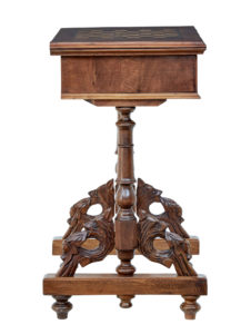 19th Century Carved Walnut Games Table — thumbnail 6