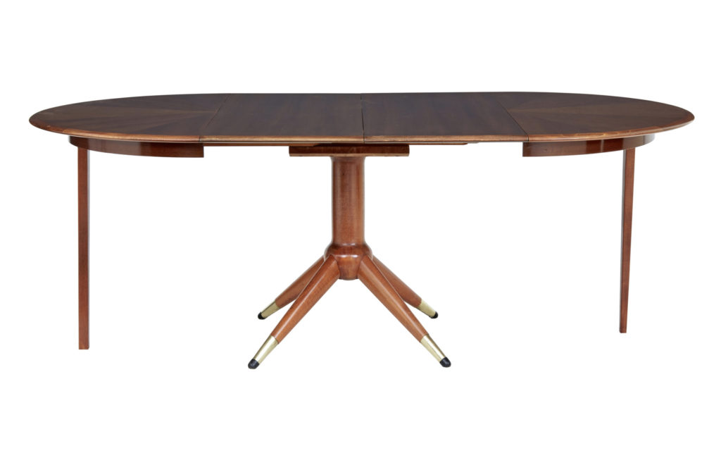 MID 20TH CENTURY EXTENDING TEAK DINING TABLE BY DAVID ROSEN