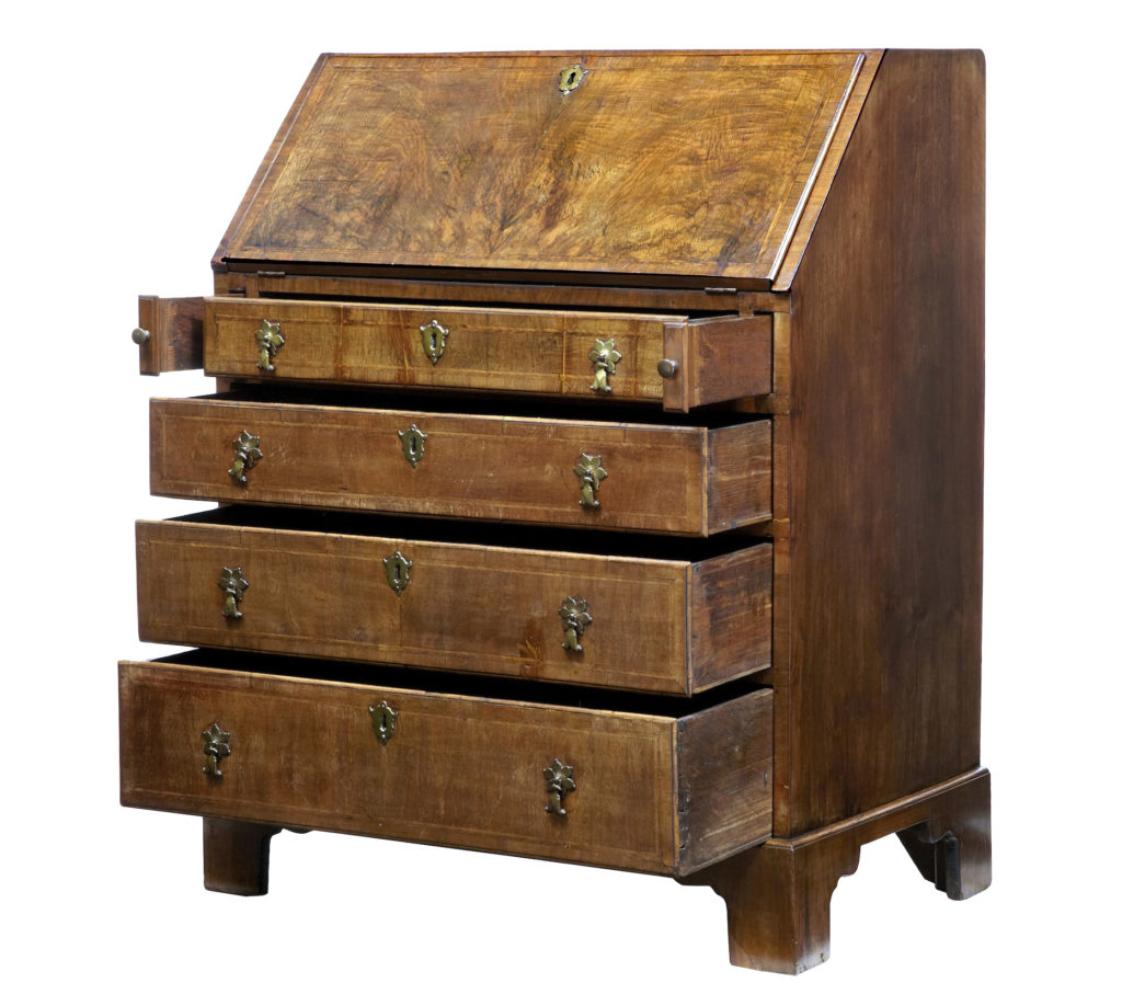 18th Century Walnut Bureau of Small Proportions — image 7