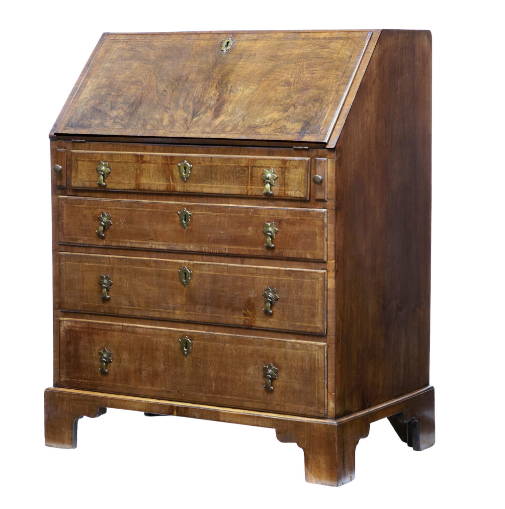 18th Century Walnut Bureau of Small Proportions