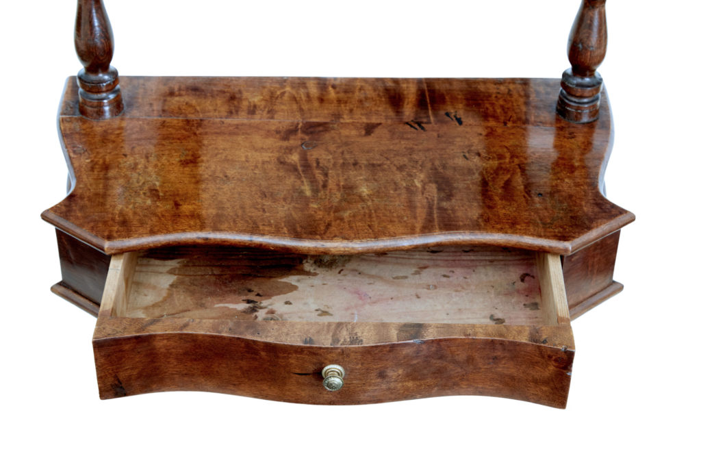 19th Century Swedish Birch Vanity Mirror — image 3