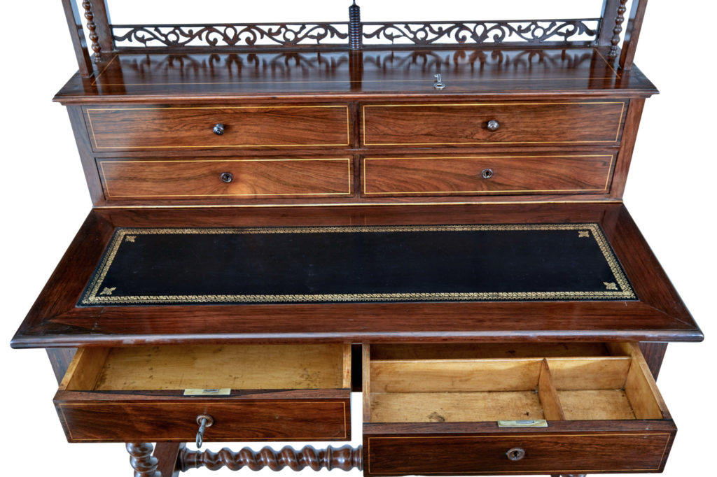 French 19th Century Palisander Ladies Writing Table — image 2