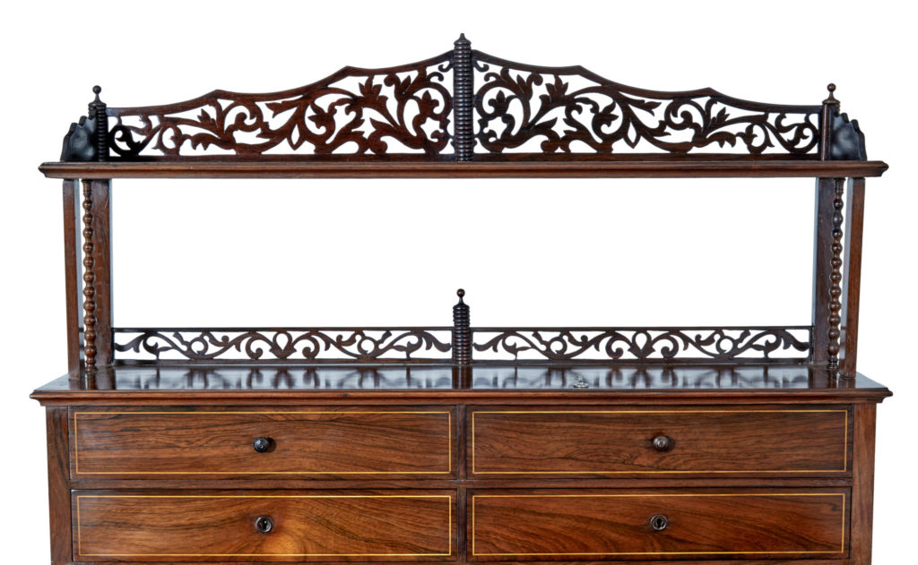 French 19th Century Palisander Ladies Writing Table — image 3