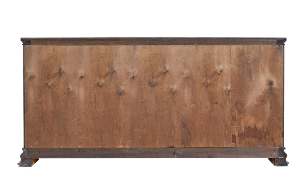 Scandinavian Art Deco Stained Birch Low Open Bookcase — image 4