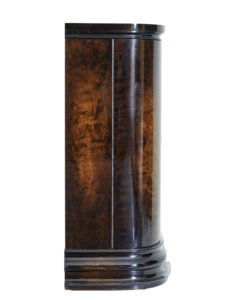 Scandinavian Art Deco Stained Birch Low Open Bookcase — thumbnail 6