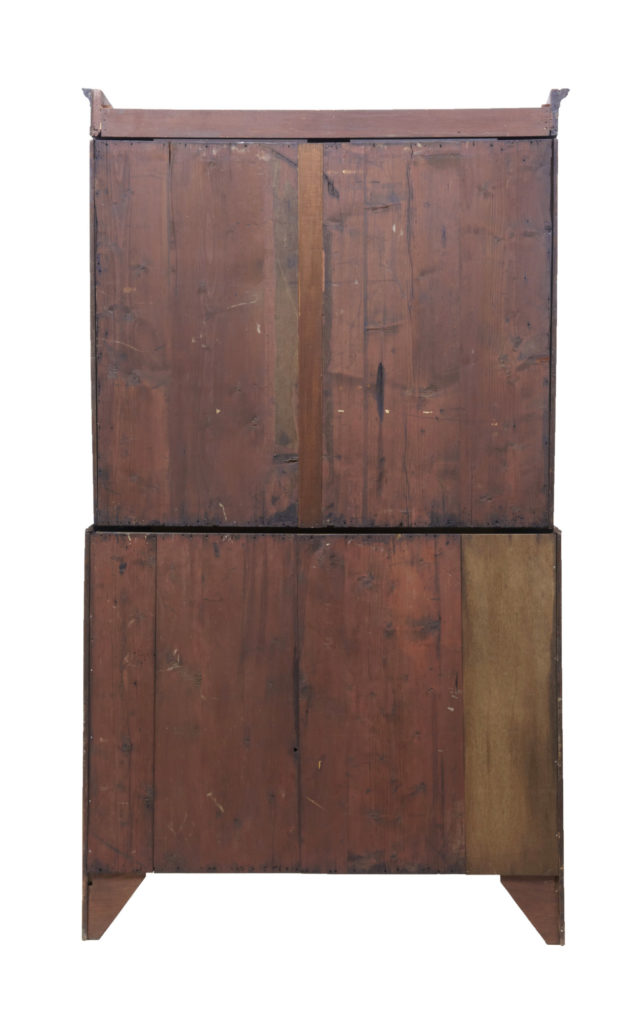 Mid 19th Century Bowfront Mahogany Chest on Chest — image 4