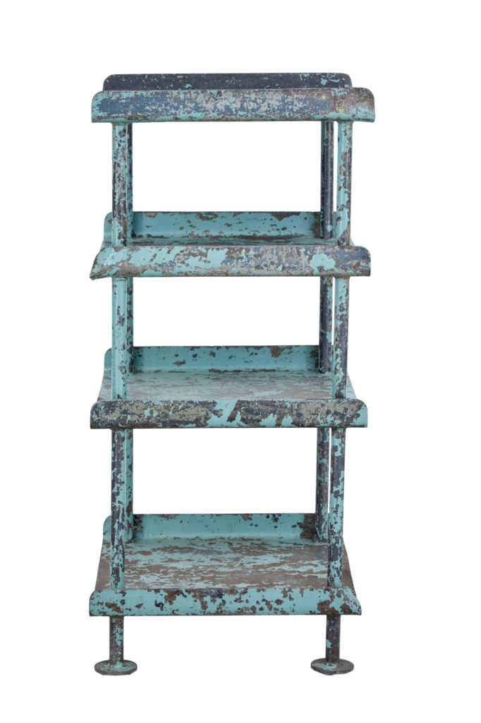 1920’s Industrial Painted Shelving Stand — image 2
