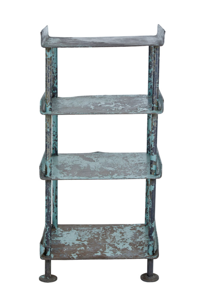 1920’s Industrial Painted Shelving Stand — image 4
