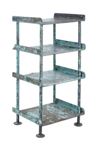 1920’s Industrial Painted Shelving Stand — thumbnail 1