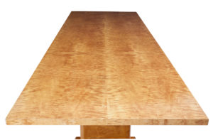 Mid 20th Century Birch Library Table of Large Proportions — thumbnail 3