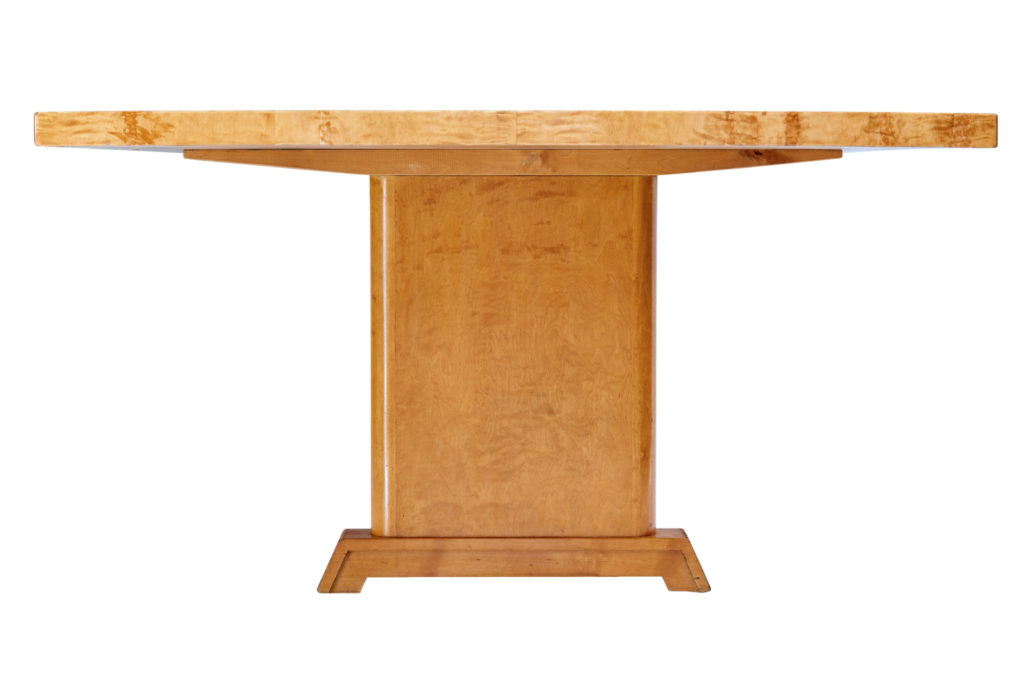 Mid 20th Century Birch Library Table of Large Proportions — image 5