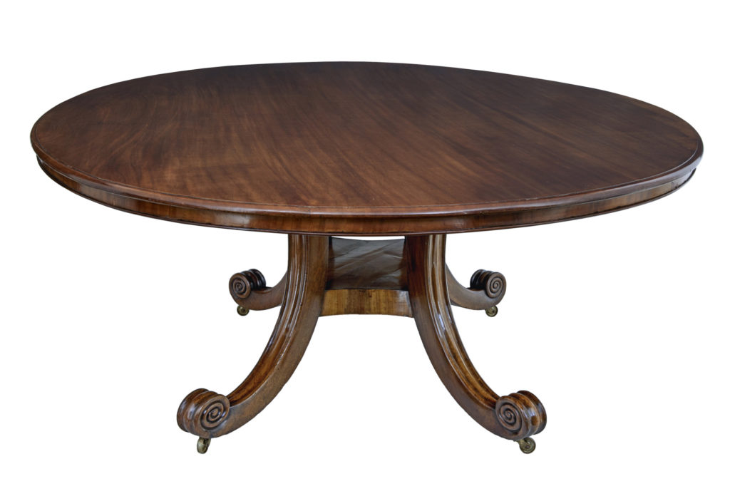 Rare George Iv Mahogany Tilt Top Breakfast Table of Enormous Proportions — image 7