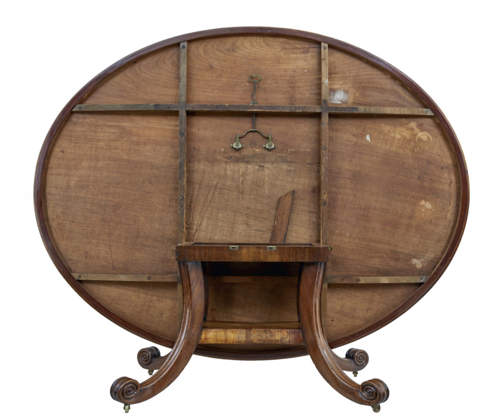 Rare George Iv Mahogany Tilt Top Breakfast Table of Enormous Proportions — image 9