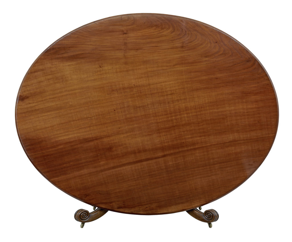 Rare George Iv Mahogany Tilt Top Breakfast Table of Enormous Proportions — image 11