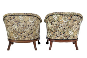 Pair of Early 20th Century Carved Walnut Armchairs — thumbnail 6