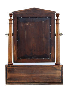 Mid 19th Century Empire Inlaid Mahogany Vanity Mirror — thumbnail 4