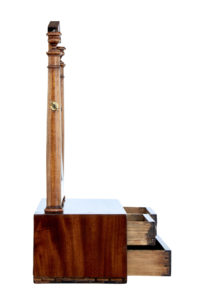 Mid 19th Century Empire Inlaid Mahogany Vanity Mirror — thumbnail 5