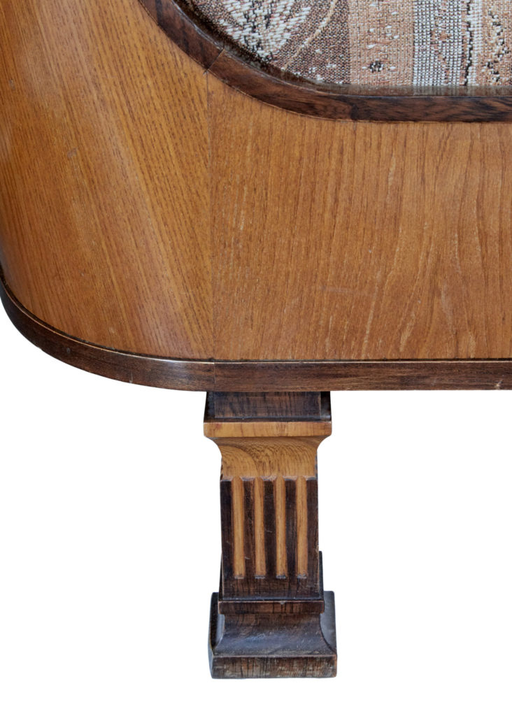 Erik Chambert Art Deco Swedish Elm and Birch Daybed — image 2