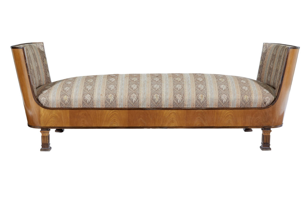 Erik Chambert Art Deco Swedish Elm and Birch Daybed — image 8