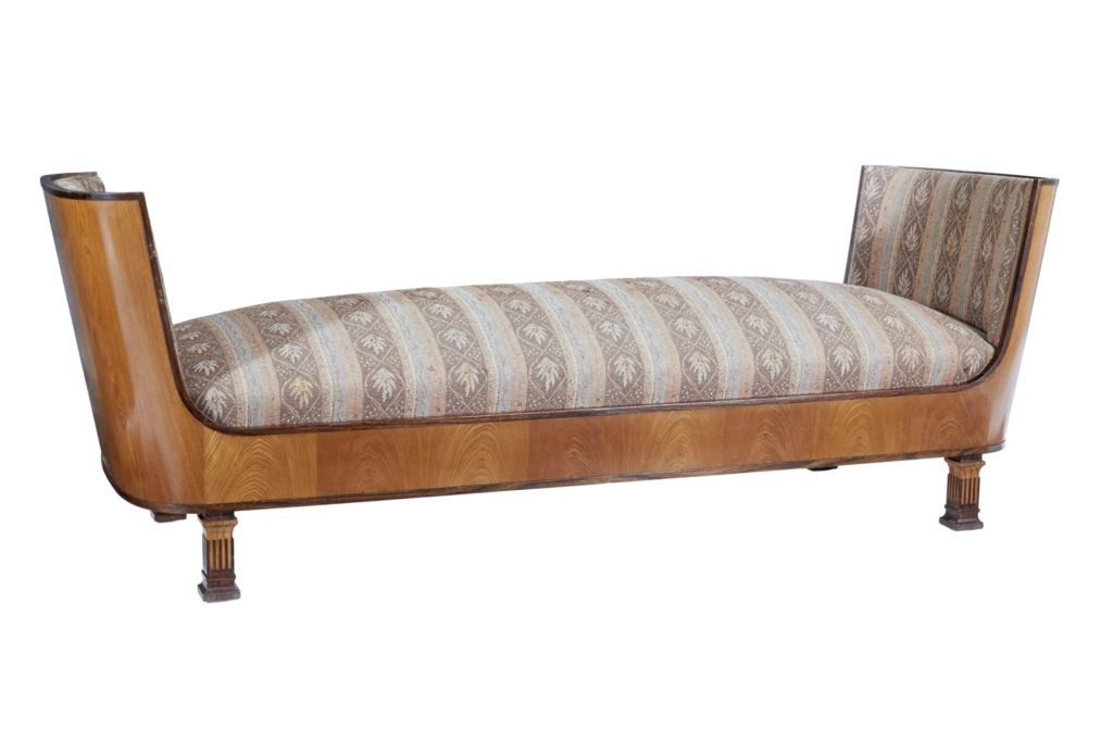 ERIK CHAMBERT ART DECO SWEDISH ELM AND BIRCH DAYBED