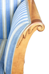 Swedish Late 19th Century Century Carved Birch Sofa — thumbnail 3