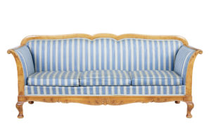 Swedish Late 19th Century Century Carved Birch Sofa — thumbnail 8