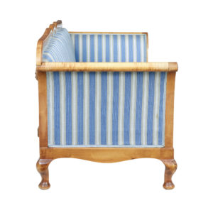 Swedish Late 19th Century Century Carved Birch Sofa — thumbnail 7
