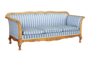 Swedish Late 19th Century Century Carved Birch Sofa — thumbnail 1