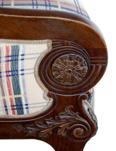 Danish 19th Century Carved Mahogany Armchair in the Biedermeier Taste — thumbnail 2