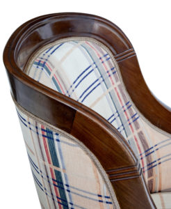 Danish 19th Century Carved Mahogany Armchair in the Biedermeier Taste — thumbnail 4