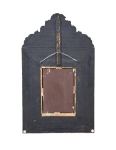 Late 19th Century Ornate Brass Cushion Mirror — thumbnail 2