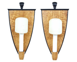 Pair of Early 20th Century Biedermeier Revival Wall Lights — thumbnail 1