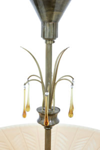 Scandinavian Art Deco Ceiling Dish Light by Orrefors — thumbnail 4