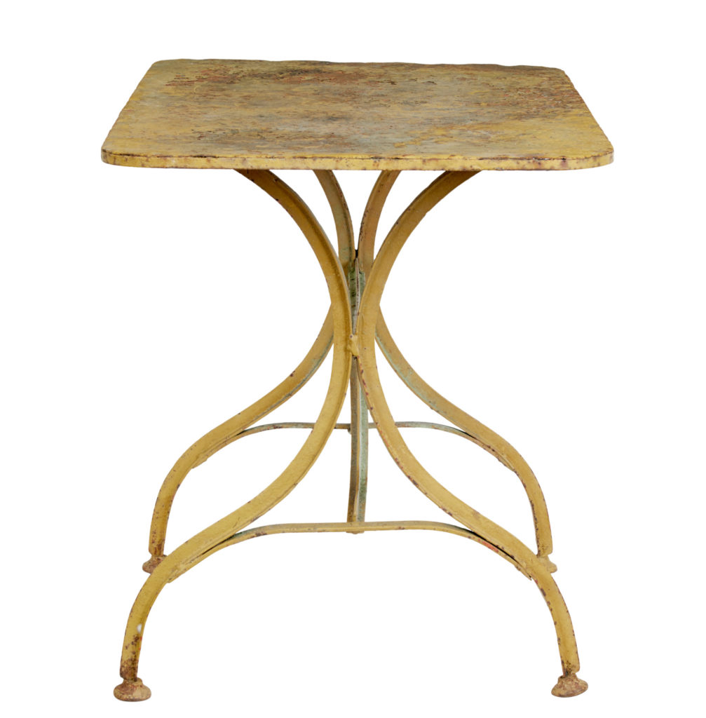 Late 19th Century Painted Cast Iron Garden Table — image 5
