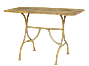 Late 19th Century Painted Cast Iron Garden Table — thumbnail 1