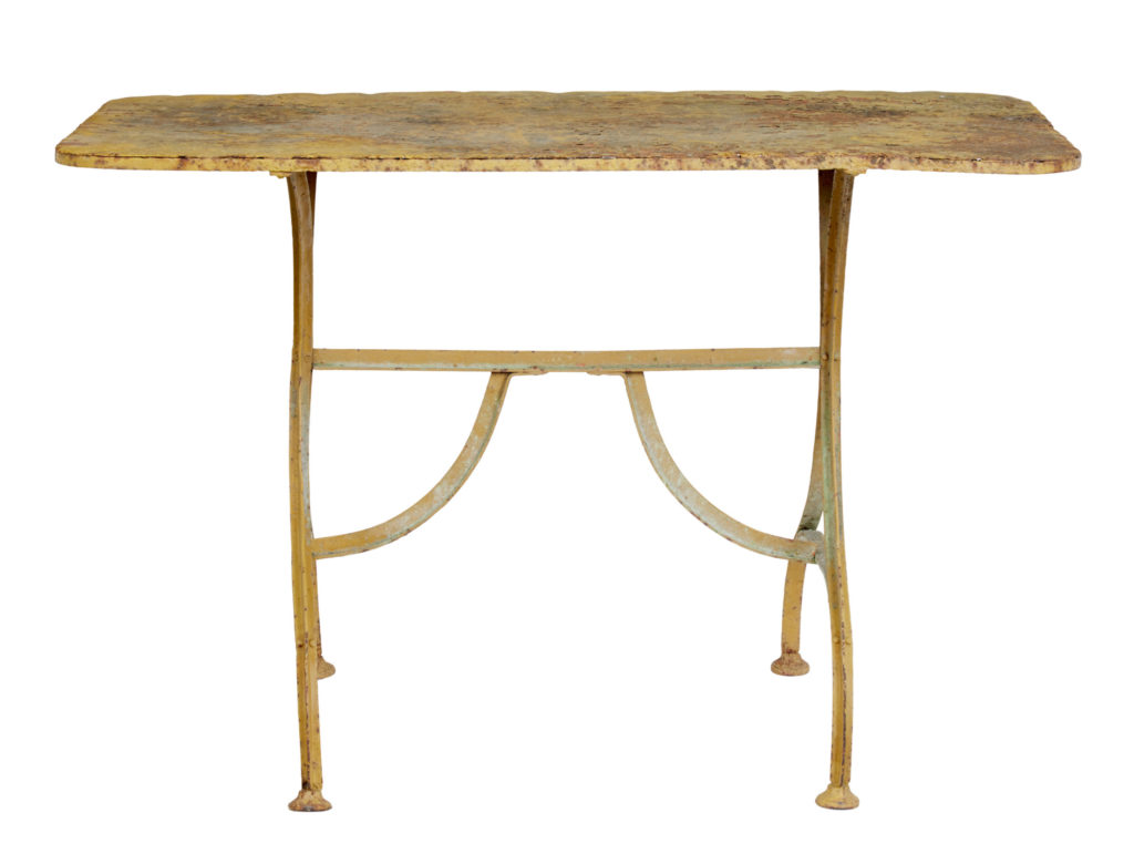 Late 19th Century Painted Cast Iron Garden Table — image 6