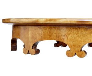 Swedish 19th Century Burr Birch Oval Occasional Table — thumbnail 4