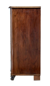 Mid 20th Century Walnut Tall Chest of Drawers — thumbnail 3