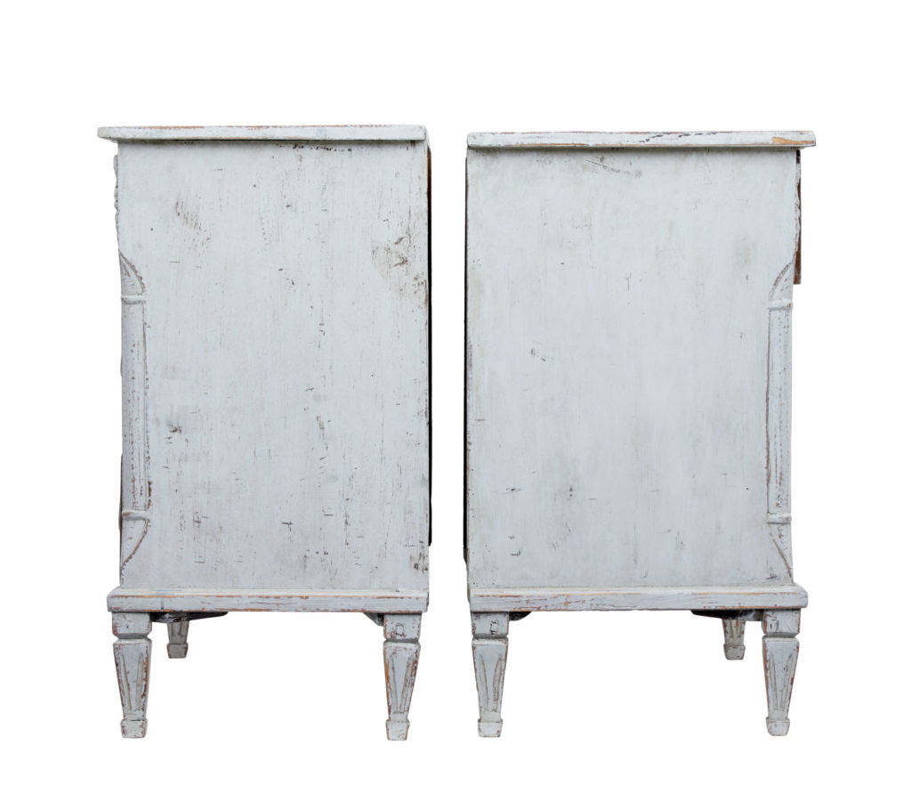 Pair of 19th Century Swedish Pine Painted Chest of Drawers — image 7