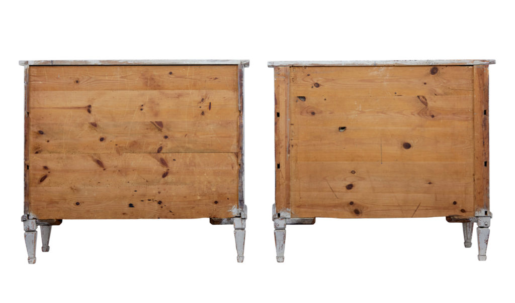 Pair of 19th Century Swedish Pine Painted Chest of Drawers — image 6