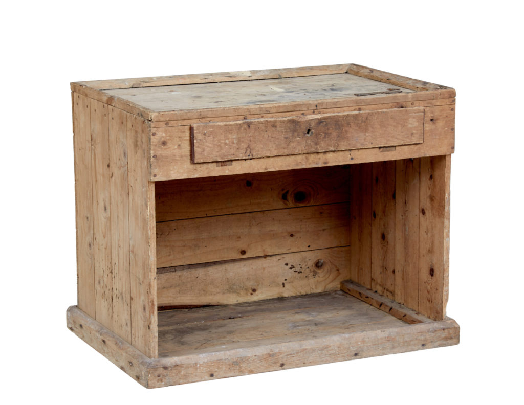 19th Century Scandinavian Pine Cobblers Bench — image 7