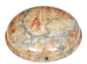 Art Deco Alabaster Dish Ceiling Light — thumbnail 2