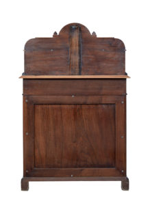 19th Century Carved Burr Walnut Davenport Writing Desk — thumbnail 6
