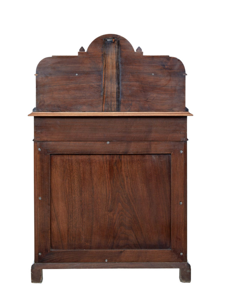 19th Century Carved Burr Walnut Davenport Writing Desk — image 6