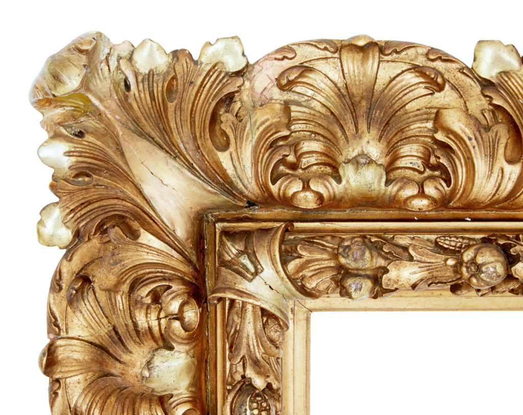 Large Impressive 19th Century Rococo Revival Gilt Frame — image 6